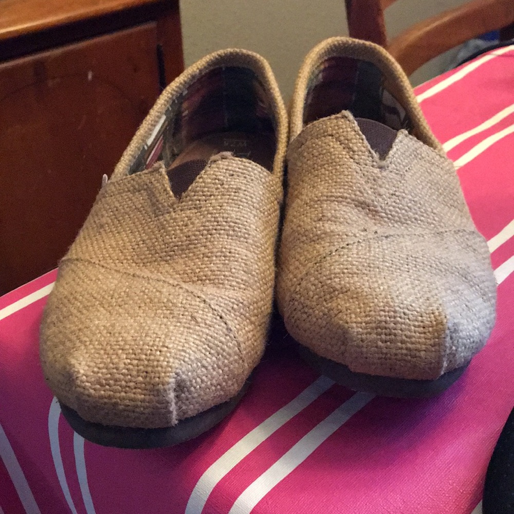 Toms beige canvas